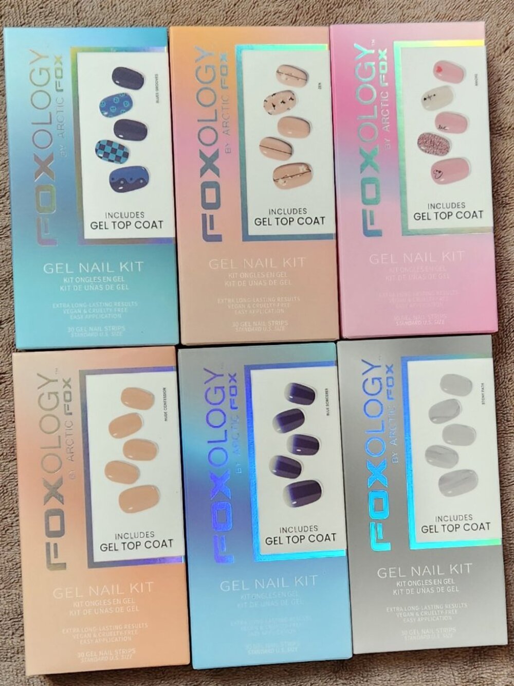FOXOLOGY by ARCTIC FOX Complete Gel Nail Kit - Various styles/colors - NEW